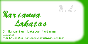 marianna lakatos business card